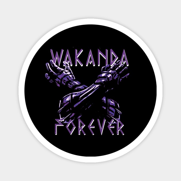 wakanda forever gesture Magnet by V x Y Creative